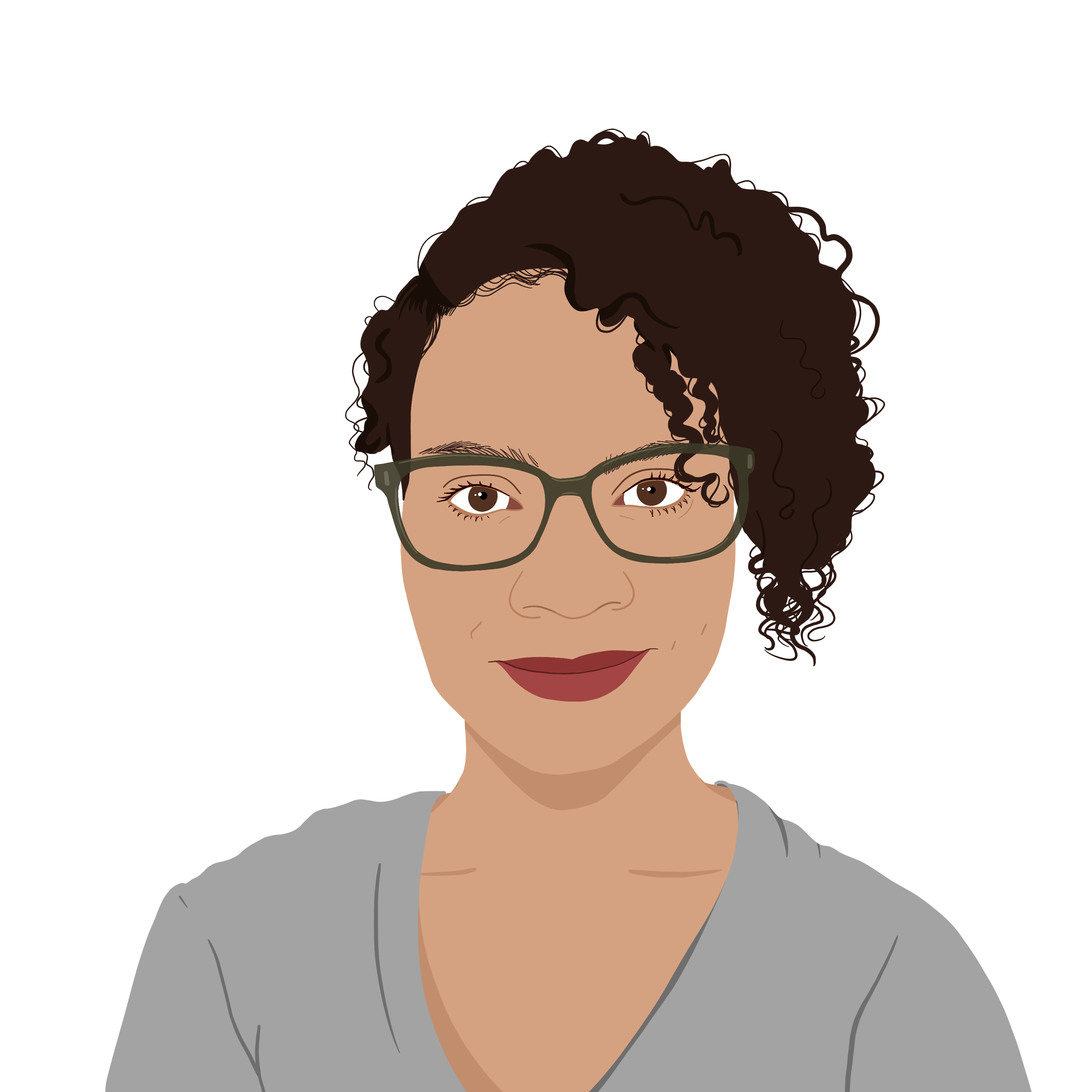 Illustrated portrait of Cassandra Smith